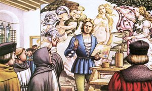Savonarola skjeller ut Botticelli for å ha malt Venus#39; fødsel