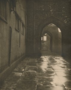 Buegang til Abbots Court i Westminster Abbey, c1935.