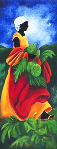 Sesong Breadfruit, 2011, (akryl på lerret)