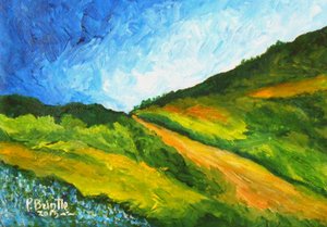 Vers Marmelade, 2015 (akryl på lerret) av Patricia Brintle