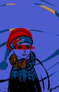 Blikket, 2019 (digital, akryl) av Patrizia La Porta