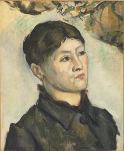 Portrett av Madame Cézanne av Paul Cézanne