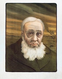Paul Kruger-portrett (1825-1904) (gravering) av Paul (after) Berthon