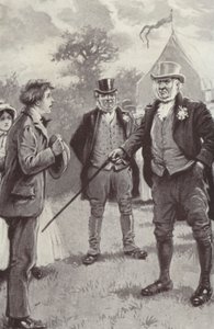 Illustrasjon for Barchester Towers av Anthony Trollope (litho) av Paul (after) Hardy