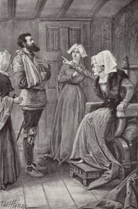 Illustrasjon for The Cloister and The Hearth av Charles Reade (litho) av Paul (after) Hardy