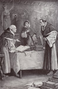 Illustrasjon for The Cloister and The Hearth av Charles Reade (litho) av Paul (after) Hardy