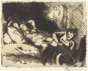 Går til sengs Le coucher, 1913. av Paul Albert Besnard