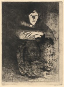 I glørne i asken, 1887. av Paul Albert Besnard