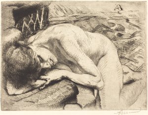 Model adormit pe podea Modelul adormit pe podea, 1885. norvegian av Paul Albert Besnard