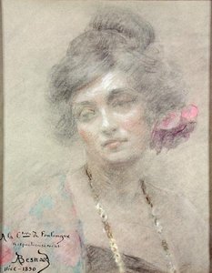 Portrett av en kvinne av Paul Albert Besnard