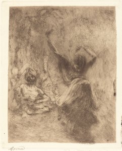 Danseren til Tanjore La bayadère de Tanjore, 1914. av Paul Albert Besnard