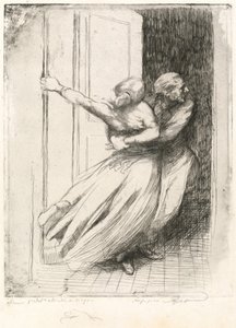 Voldtekten Le Viol, ca. 1886. av Paul Albert Besnard