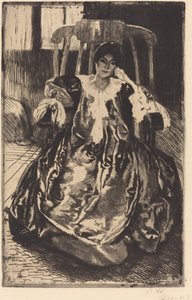 Silkekjolen Silkekjolen, 1887. av Paul Albert Besnard
