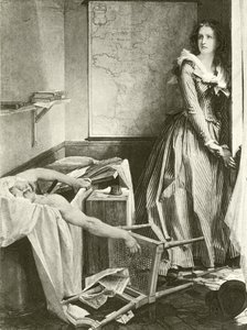 Charlotte Corday og Marat (gravyr)