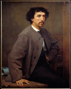Portrett av Charles Garnier, fransk arkitekt (1825 - 1898). Maleri av Paul Baudry (1828-1885)