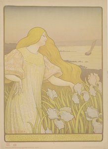 Iris Jente mellom iris av Paul Berthon