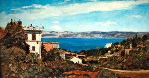 Marseillebukten, Saint-Henri (olje på lerret) av Paul Camille Guigou