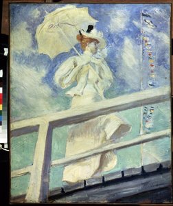 Kvinne i hvitt. Maleri av Paul Cesar Helleu (1859-1927). Olje på lerret impresjonisme. Størrelse: 82x66cm. Pushkin-museet, Moskva av Paul Cesar Helleu