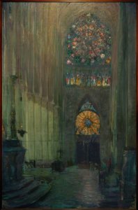 Innvendig utsikt over Reims katedral