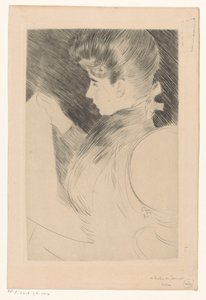 Lesende kvinne av Paul Cesar Helleu