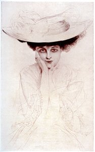 Portrett av grevinnen av Noailles av Paul Cesar Helleu