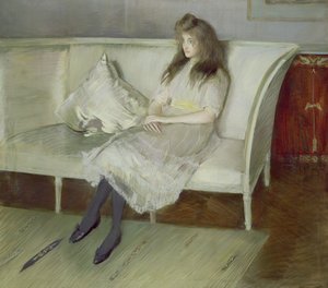 Symfoni i hvitt - Portrett av Yvonne Paulmier