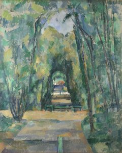 Cezanne, Paul (1839-1906) Avenue at Chantilly Olje på lerret 1888 National Gallery, London 82x66 av Paul Cézanne