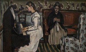 Jente ved pianoet (Overture til "Tannhäuser") av Paul Cézanne