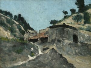 Landskap med vannmølle av Paul Cézanne