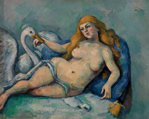 Leda and the Swan (Leda the Swan) av Paul Cézanne