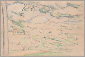 Saint-Victoire-fjellet (Arc-dalen) av Paul Cézanne