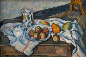 Fersken og pærer av Paul Cézanne