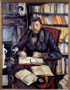 Portrett av Gustave Geffroy (1855-1926) Forfattermaleri av Paul Cezanne (1839-1906) 1895 Søn. 1,16 x 0,89 m Paris, musee d