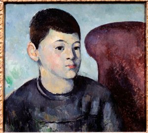 Portrett av kunstnerens sønn Maleri av Paul Cezanne (1839-1906) 1880 Søn. 0,35x0,38 m Paris, Musee de l