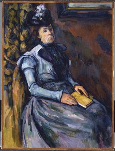 Sittende kvinne i blått av Paul Cézanne