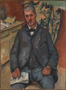 Sittende mann av Paul Cézanne