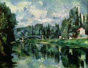 The Banks of the Marne at Creteil, ca. 1888 (olje på lerret) av Paul Cézanne
