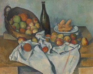Kurven med epler av Paul Cézanne