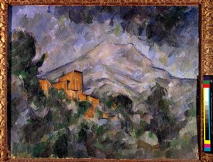 The Holy Mountain Victory and the Black Castle-maleriet av Paul Cezanne (1839-1906) 1904-1906 Tokyo, Bridgestone Museum av Paul Cézanne