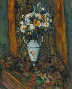 Vase med blomster av Paul Cézanne