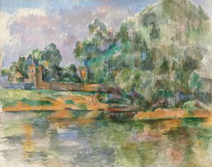 Seinebredden ved Médan, ca. 18851890. av Paul Cézanne