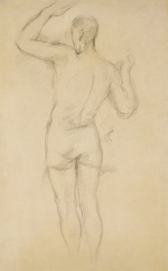 Bader stående; Stående Bader, ca. 1885-88 av Paul Cézanne