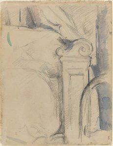 Sengestolpe [verso], ca. 1895. av Paul Cézanne