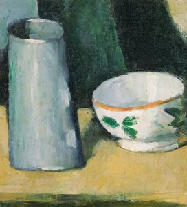 Skål og melkekanne av Paul Cézanne