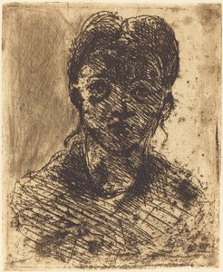 Byste av en jente av Paul Cézanne