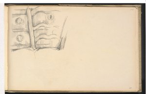 Stol og kommode av Paul Cézanne