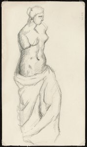 Fra antikken: Venus de Milo, c.1872-73 av Paul Cézanne