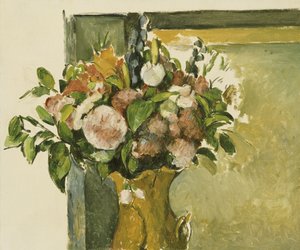 Blomster i en vase av Paul Cézanne