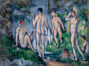 Gruppe av badende av Paul Cézanne
