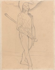 Harlekin, 1916. av Paul Cézanne